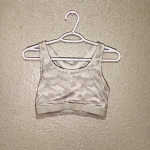 white camo workout set